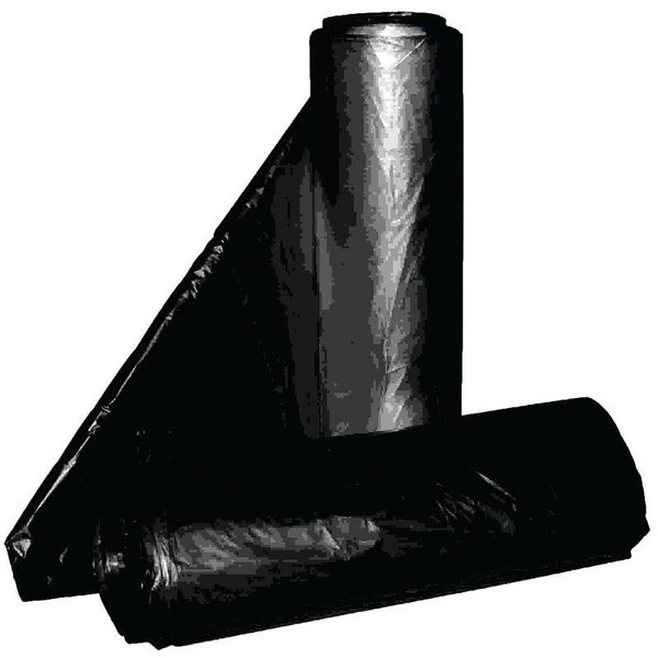 Aluf Plastics Royal Crown Top Liner, 40 x 46 in, 45 gal Capacity, Metalocene Blend, Black RCT-45